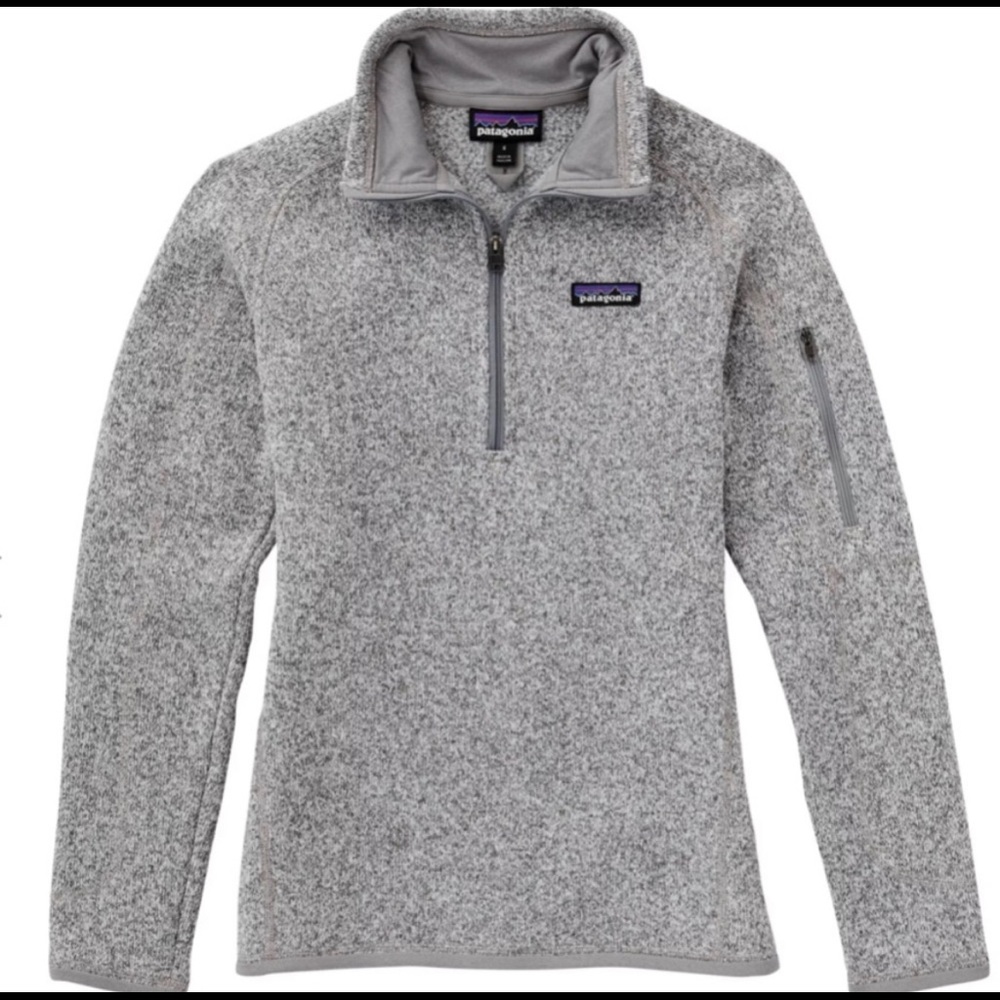 Patagonia Women's Better Sweater 1/4 Zip Pullover 25617 in Birch White Small